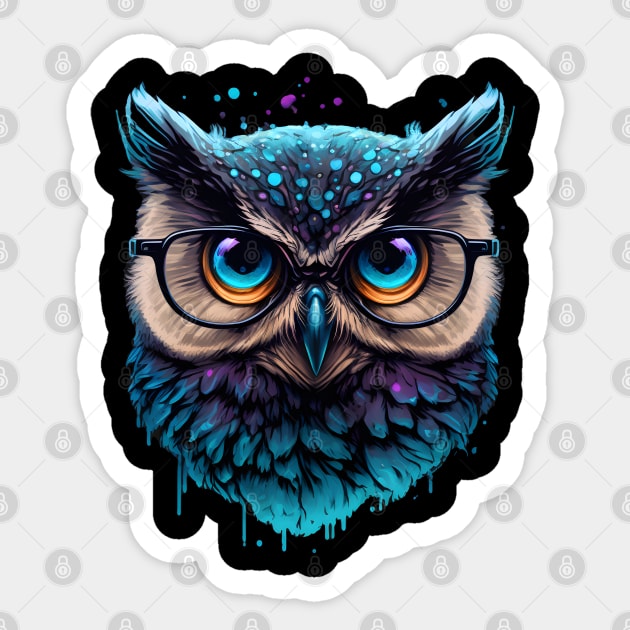 Cute Owl Sticker by Beloria_Tees